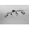 Trio lights Tarifa ceiling spotlight black, 4-light sources