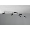 Trio lights Zeno ceiling light LED aluminium, 5-light sources, Remote control