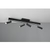 Trio lights Zeno ceiling light LED black, 5-light sources, Remote control