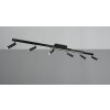 Trio lights Zeno ceiling light LED black, 7-light sources, Remote control