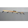 Trio lights Zeno ceiling light LED black-gold, 7-light sources, Remote control