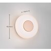 Trio lights Celeste wall light LED brown, 1-light source