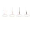 Trio lights Celeste pendant light LED brown, 1-light source