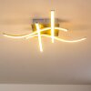 Kelowna ceiling light LED matt nickel, 1-light source