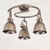 NANLIA Ceiling light grey, silver, 3-light sources