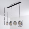 Conewago Pendant Light black, 4-light sources