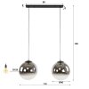 Saldonha pendant light anthracite, 2-light sources