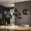 Jamprestes pendant light brown, black, 5-light sources