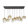 Escusa pendant light anthracite, 9-light sources