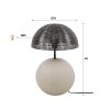 Lilleballe table lamp grey, sand-coloured, 1-light source