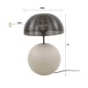 Lilleballe table lamp grey, sand-coloured, 1-light source