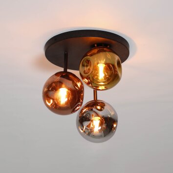 Stellar ceiling light anthracite, 3-light sources