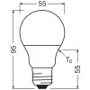 Osram lights E27 4.9 Watt warm-white 470 Lumen