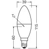 Osram lights E14 7.5 Watt warm-white 806 Lumen