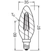 Osram lights E14 2.8 Watt warm-white dimmable 250 Lumen