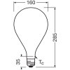 Osram lights E27 7.3 Watt warm-white dimmable 806 Lumen