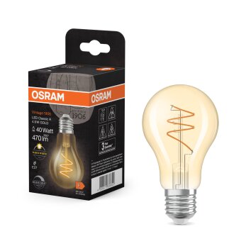 Osram lights E27 4.9 Watt warm-white dimmable 470 Lumen