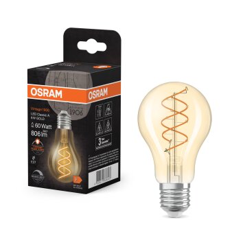 Osram lights E27 8 Watt warm-white dimmable 806 Lumen