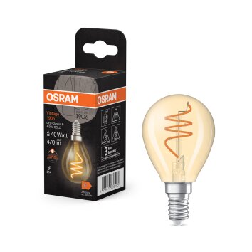 Osram lights E14 4.9 Watt warm-white 470 Lumen