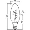 Osram lights E14 3.1 Watt warm-white dimmable 300 Lumen