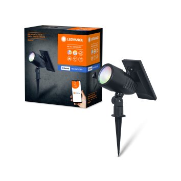 Ledvance Lights WIF solar light LED black, 1-light source, Motion sensor, Colour changer