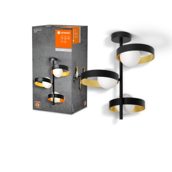 Ledvance Lights DECOR wall and ceiling light black, 3-light sources