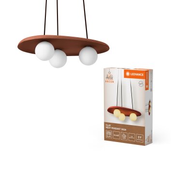 Ledvance Lights DECOR wall and ceiling light brown, 3-light sources