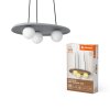 Ledvance Lights DECOR wall and ceiling light grey, 3-light sources