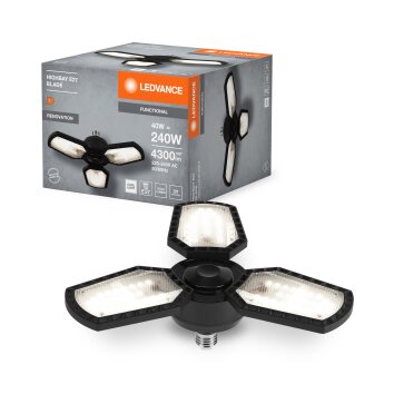 Ledvance Lights HIGHBAY wall and ceiling light black, 3-light sources