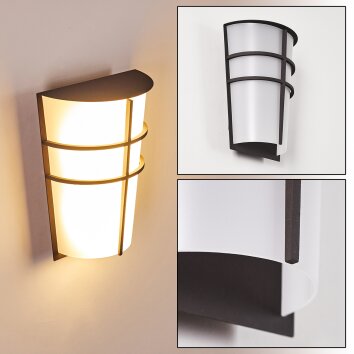 LAMARCHE Outdoor Wall Light LED anthracite, 2-light sources