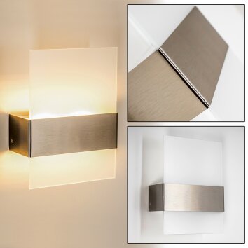 Vara Outdoor Wall Light LED stainless steel, 2-light sources