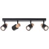 Brilliant lights Pini ceiling spotlight black, 4-light sources