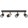 Brilliant lights Pini ceiling spotlight black, 4-light sources