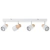 Brilliant lights Pini ceiling spotlight white, 4-light sources