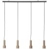 Brilliant lights Cadiz pendant light black, 4-light sources