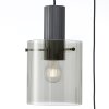 Brilliant lights Riffelini pendant light black, 3-light sources