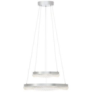 Brilliant lights Aurora pendant light LED silver, 1-light source, Remote control