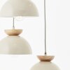 Brilliant lights Nalam pendant light beige, 5-light sources