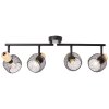 Brilliant lights Giada ceiling spotlight black, 4-light sources