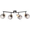 Brilliant lights Giada ceiling spotlight black, 4-light sources