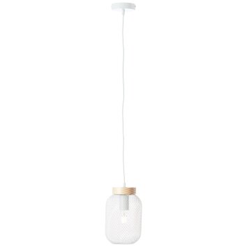 Brilliant lights Giada pendant light white, 1-light source