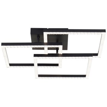 Brilliant lights Ranni ceiling light LED black, 1-light source