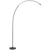 Brilliant lights Bow floor lamp LED black, 1-light source