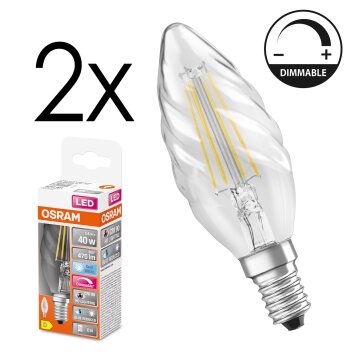 E14 LED 3.4 Watt neutral white dimmable 470 Lumen