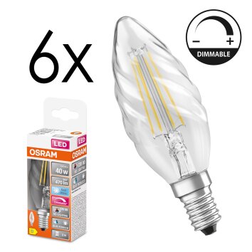 E14 LED 3.4 Watt neutral white dimmable 470 Lumen