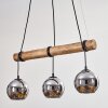 Koyoto hanging light, globe light, pendant light Ecru, black, 3-light sources