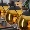 Gastor hanging light, globe light, pendant light gold, clear, 4-light sources