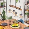 Koyoto hanging light, globe light, pendant light Ecru, black, 4-light sources