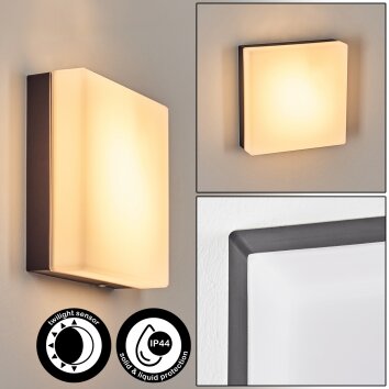 Sneslev outdoor wall light, wall light black, 1-light source