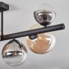 Chehalis ceiling light, globe light Amber, clear, Smoke-coloured, 8-light sources